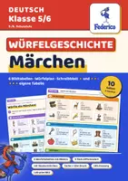 Vorschau - Arbeitsblätter - Märchen Würfelgeschichte | Märchen schreiben mit Würfeltabellen | Mustermärchen | LRS | Klasse 5–6 - Deckblatt