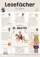 Vorschau - Arbeitsblätter - Sankt Martin Lesen | Lesefächer, Lesekartei, Wissenskartei für die Freiarbeit, Leseförderung, Sachtexte | Sankt Martin Klasse 2, Klasse 3, Klasse 4 Grundschule - Deckblatt