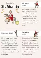 Vorschau - Arbeitsblätter - Sankt Martin Lesen | Lesefächer, Lesekartei, Wissenskartei für die Freiarbeit, Leseförderung, Sachtexte | Sankt Martin Klasse 2, Klasse 3, Klasse 4 Grundschule - Seite 2