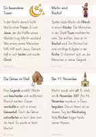 Vorschau - Arbeitsblätter - Sankt Martin Lesen | Lesefächer, Lesekartei, Wissenskartei für die Freiarbeit, Leseförderung, Sachtexte | Sankt Martin Klasse 2, Klasse 3, Klasse 4 Grundschule - Seite 3