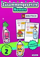 Vorschau - Arbeitsblätter - Zusammengesetzte Nomen Klasse 2 | Übungsheft Nomen bilden und zerlegen | mit Lösungen - Deckblatt