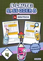 Vorschau - Arbeitsblätter - s-Laute Klasse 4 | Übungsheft s, ss oder ß richtig schreiben | mit Lösungen - Deckblatt