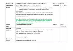 Vorschau - Stundenentwürfe - Flächeninhalte mit Integralen | Oberstufe | Mathematik - Seite 2
