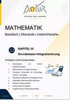 Vorschau - Stundenentwürfe - Grundwissen Integralrechnung-komplette Unterrichtsreihe | Oberstufe | Mathematik - Seite 1