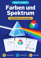 Vorschau - Arbeitsblätter - Farben und Spektrum, Arbeitsheft, Klasse 7 - Deckblatt