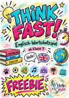 Vorschau - Spiele - 🎉 FREEBIE – THINK FAST! ⚡ Das schnelle Wortschatzspiel - Deckblatt