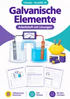 Vorschau - Arbeitsblätter - Galvanische Elemente Arbeitsheft Klasse 10 - Deckblatt