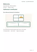 Vorschau - Arbeitsblätter - Halloween-Lesetheater in 3 Stufen - Deckblatt