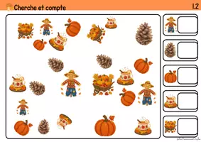 Aperçu - Apprentissages en autonomie - Cherche et compte: automne - Page 2