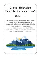 anteprima - Giochi - Gioco didattico su ambienti e risorse con gli indovinelli - Pagina 1