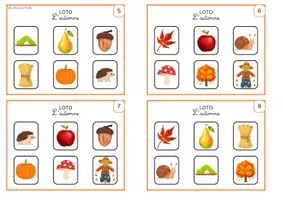 Aperçu - Apprentissages en autonomie - Loto: automne - Page 1