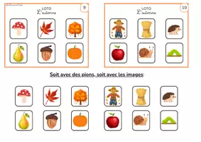 Aperçu - Apprentissages en autonomie - Loto: automne - Page 2