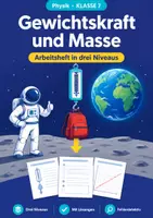 Vorschau - Arbeitsblätter - Gewichtskraft und Masse, Arbeitsheft, Klasse 7 - Deckblatt