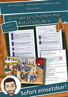 Vorschau - Arbeitsblätter - Die Klaviatur – Stammtöne, Halbtöne und Vorzeichen – Lesespurgeschichte mit Rätselaufgaben (Klasse 6) - Deckblatt