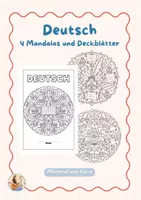 Vorschau - Mal- und Bastelvorlagen - Mandalas zum Fach Deutsch mit Deckblättern - Deckblatt