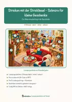 Vorschau - Arbeitsblätter - Stricken mit der Strickliesel – Schnüre für kleine Geschenke – Lesespurgeschichte mit Rätselaufgaben (Klasse 3) - Seite 1