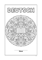 Vorschau - Mal- und Bastelvorlagen - Mandalas zum Fach Deutsch mit Deckblättern - Seite 2