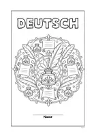 Vorschau - Mal- und Bastelvorlagen - Mandalas zum Fach Deutsch mit Deckblättern - Seite 3