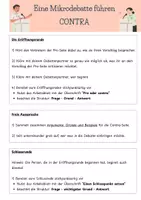 Vorschau - Arbeitsblätter - Mikrodebatten führen (Arbeitsblätter und Bewertungsbogen) - Seite 2