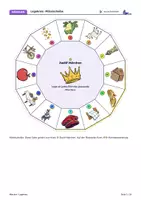 Vorschau - Spiele - Märchen Legekreis | Märchenmerkmale erkennen | 2 Kreise mit Lösungswort | LRS | Klasse 5–6 - Seite 1