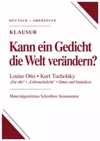 Vorschau - Stundenentwürfe - Materialpaket Deutsch Q2: Politische Lyrik – 5 Unterrichtssequenzen & 5 Klausuren zu Satire, Krieg und Exil - Seite 1