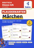Vorschau - Spiele - Märchen Plauderkarten | Sprechen und Zuhören | 32 Gesprächskarten, 4 Spielideen | LRS | Klasse 5–6 - Deckblatt
