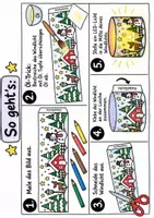 Vorschau - Mal- und Bastelvorlagen - Weihnachten basteln | Windlichter | Kunst Vertretungsstunde Klasse 1-4 Winter - Seite 2