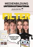 Vorschau - Arbeitsblätter - Filter und Schönheitsideale - Medienkompetenz stärken - Deckblatt