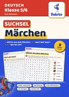 Vorschau - Arbeitsblätter - Märchen Suchsel | Märchenwörter finden, 3 Stufen | Mit Lösungen | LRS | Klasse 5–6 - Deckblatt