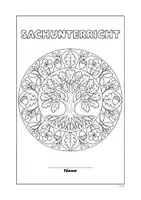 Vorschau - Mal- und Bastelvorlagen - Mandalas zum Fach Sachunterricht mit Deckblättern - Seite 3