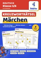 Vorschau - Arbeitsblätter - Märchen Kreuzworträtsel | Wortschatz, 3 Stufen | Mit Lösungswort und Lösungen | LRS | Klasse 5–6 - Deckblatt