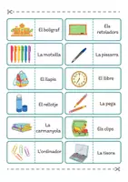 Vista previa - Unidades / Secuencias / Situaciones de Aprendizaje - Joc del Dominó: l'Escola i els Material d'Aula - Portada