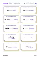 Vorschau - Spiele - Märchen Brettspiel | Präteritum | 60 Karten, 2 Stufen | Lösung auf der Rückseite | LRS | Klasse 5–6 - Seite 3