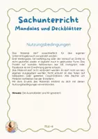 Vorschau - Mal- und Bastelvorlagen - Deckblätter für alle Themen des Sachunterrichts - Mandalas - Seite 1
