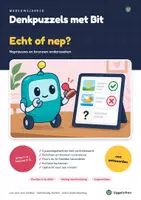 Voorbeeld - Echt of nep? Nepnieuws en bronnen onderzoeken | Groep 7–8 | Met antwoorden - Voorblad