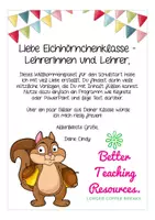 Vorschau - Mal- und Bastelvorlagen - Materialpaket Schulanfang Eichhörnchenklasse - Seite 1