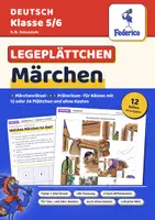 Vorschau - Spiele - Märchen Legeplättchen | Selbstkontrolle mit Plättchen | Märchenrätsel, Präteritum | LRS | Klasse 5–6 - Deckblatt