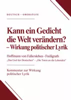 Vorschau - Stundenentwürfe - Unterrichtssequenz Q2: Kann ein Gedicht die Welt verändern? – Wirkung politischer Lyrik (5 Stunden, Begleitheft, Kompetenzcheck) - Deckblatt