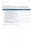 Vorschau - Stundenentwürfe - Unterrichtssequenz Q2: Kann ein Gedicht die Welt verändern? – Wirkung politischer Lyrik (5 Stunden, Begleitheft, Kompetenzcheck) - Seite 3