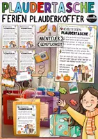 Vorschau - Mal- und Bastelvorlagen - Herbstferien Plaudertasche Grundschule / Sek1 - Erzählkreis Ferien - Deckblatt