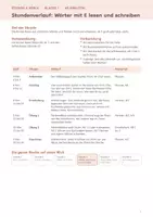 Vorschau - Stundenentwürfe - Wörter lesen und schreiben mit E | Aus Silben erste Wörter bauen | Stunde 4 von 6 mit Wortkarten | Klasse 1-2 | fertige Deutschstunde - Seite 1