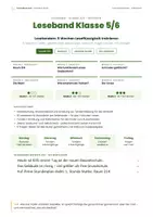 Vorschau - Unterrichtsreihen - Leseband Klasse 5/6 – Lesetandem, 3 Stufen - Deckblatt