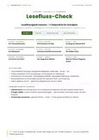 Vorschau - Fördermaterial/Inklusion - Leseflüssigkeit messen Klasse 2–4 - Deckblatt