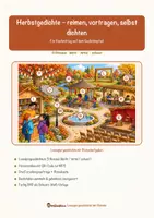 Vorschau - Mal- und Bastelvorlagen - Herbstgedichte – reimen, vortragen, selbst dichten – Lesespurgeschichte mit Rätselaufgaben (Klasse 3) - Seite 1