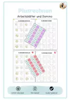 Vorschau - Spiele - Plusrechnen bis 100 - nur Einer -mit und ohne ZÜ - Deckblatt