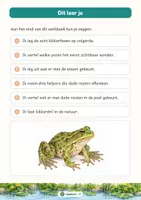 Voorbeeld - Van kikkerdril tot kikker: levenscyclus en metamorfose | Werkboek groep 3–4 | Met antwoorden - Pagina 3