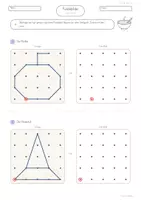 Vorschau - Arbeitsblätter - Punktebilder Halloween | Geobrett | Geometrie | differenziert - Seite 2
