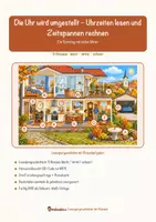 Vorschau - Arbeitsblätter - Die Uhr wird umgestellt – Uhrzeiten lesen und Zeitspannen rechnen – Lesespurgeschichte mit Rätselaufgaben (Klasse 3) - Seite 1