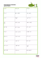 Vorschau - Arbeitsblätter - AB Potenzgesetze anwenden: gleiche Basis - Deckblatt
