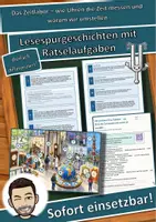 Vorschau - Arbeitsblätter - Das Zeitlabor – wie Uhren die Zeit messen und warum wir umstellen – Lesespurgeschichte mit Rätselaufgaben (Klasse 8) - Deckblatt